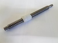 20170204 160235  Vis trapèzoidale pas 3 mm,  provenant d'un vérin électrique, écrou en nylon, sans usure et garanti fontionnement continu à 1500 N